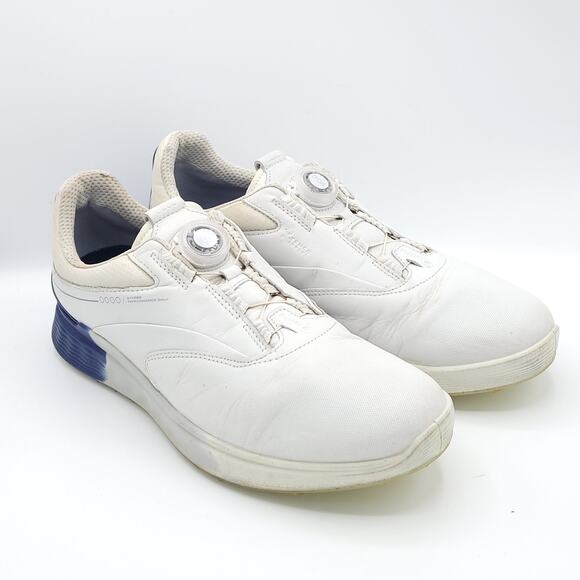 ECCO  Golf D-Three Boa white blue men's size 42  9 us - Picture 2 of 9